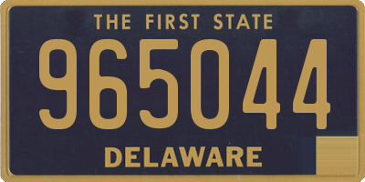 DE license plate 965044