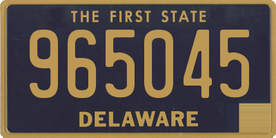 DE license plate 965045