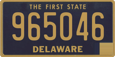 DE license plate 965046