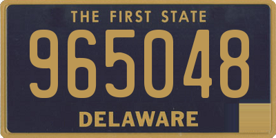 DE license plate 965048