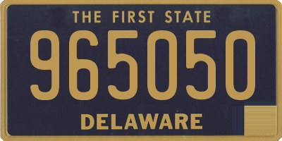 DE license plate 965050