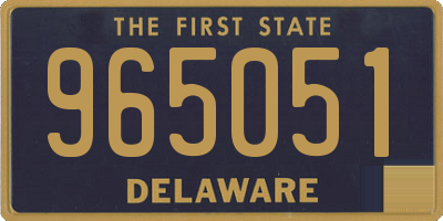 DE license plate 965051