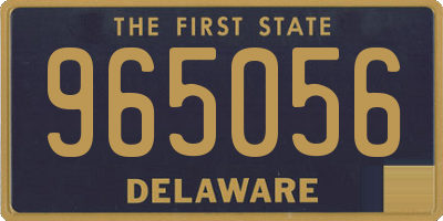 DE license plate 965056