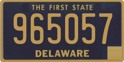 DE license plate 965057