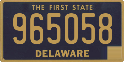 DE license plate 965058