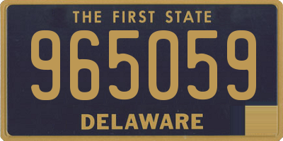 DE license plate 965059