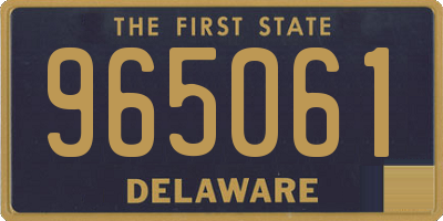 DE license plate 965061