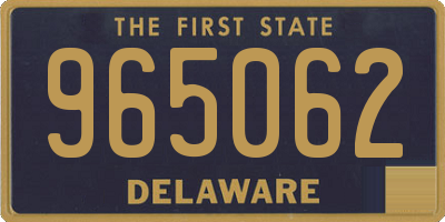 DE license plate 965062