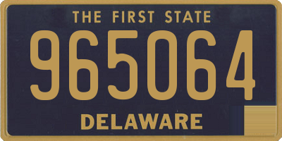 DE license plate 965064