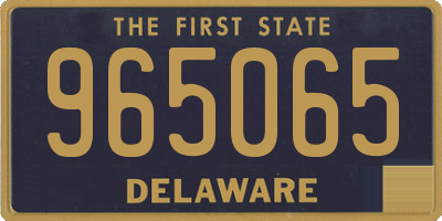 DE license plate 965065