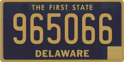 DE license plate 965066