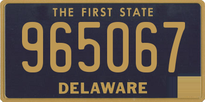 DE license plate 965067