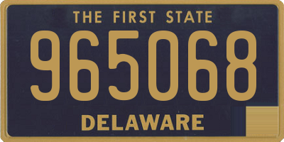 DE license plate 965068