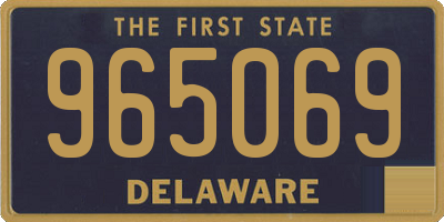 DE license plate 965069