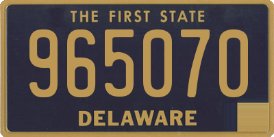 DE license plate 965070