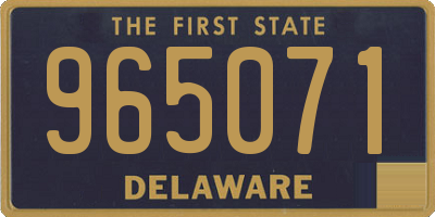 DE license plate 965071