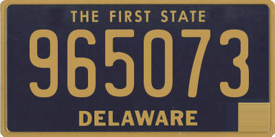 DE license plate 965073