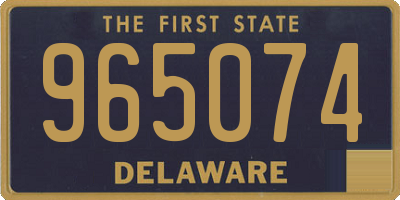 DE license plate 965074