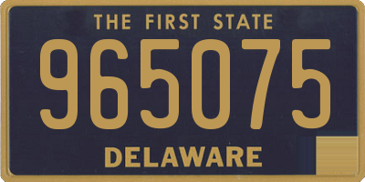 DE license plate 965075