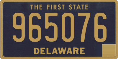 DE license plate 965076