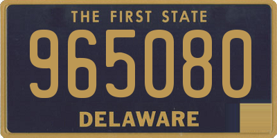 DE license plate 965080