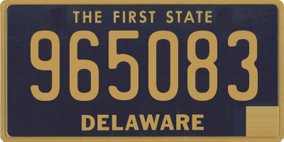 DE license plate 965083