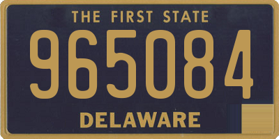 DE license plate 965084