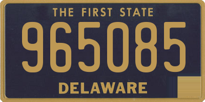 DE license plate 965085