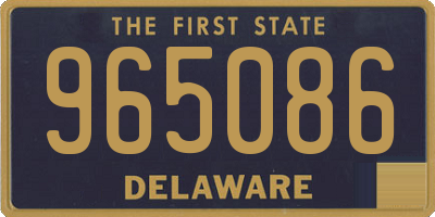 DE license plate 965086