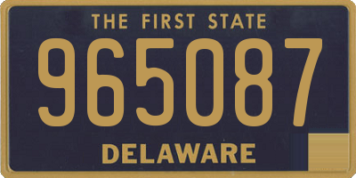 DE license plate 965087