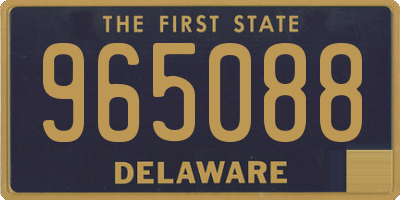 DE license plate 965088