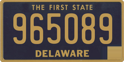 DE license plate 965089