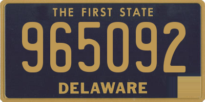 DE license plate 965092