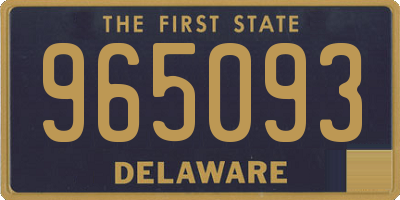 DE license plate 965093