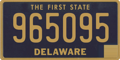 DE license plate 965095