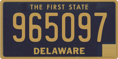 DE license plate 965097