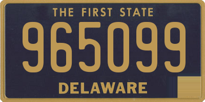 DE license plate 965099