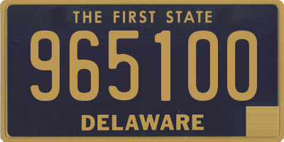 DE license plate 965100