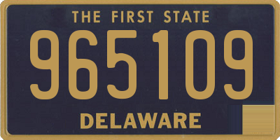 DE license plate 965109