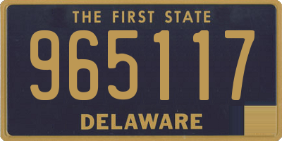 DE license plate 965117