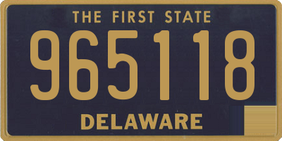 DE license plate 965118