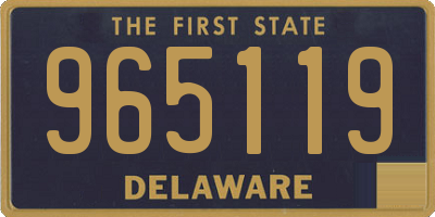 DE license plate 965119