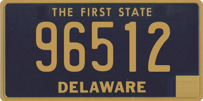 DE license plate 96512