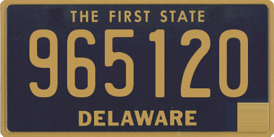 DE license plate 965120