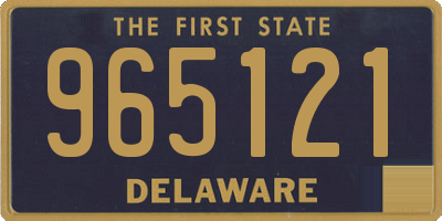 DE license plate 965121