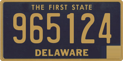 DE license plate 965124