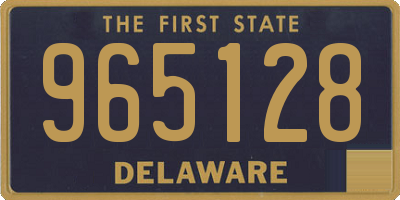 DE license plate 965128