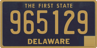 DE license plate 965129