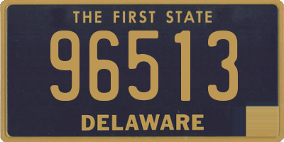 DE license plate 96513