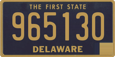 DE license plate 965130